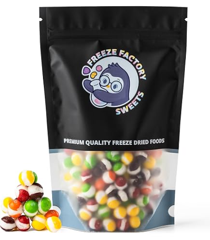 Skittles Lyophilisés – Snack Sucré Sans Allergènes – Sachet Refermable