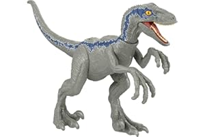 Jurassic World Dominion 2022 Movie Series Ferocious Pack Velociraptor Blue