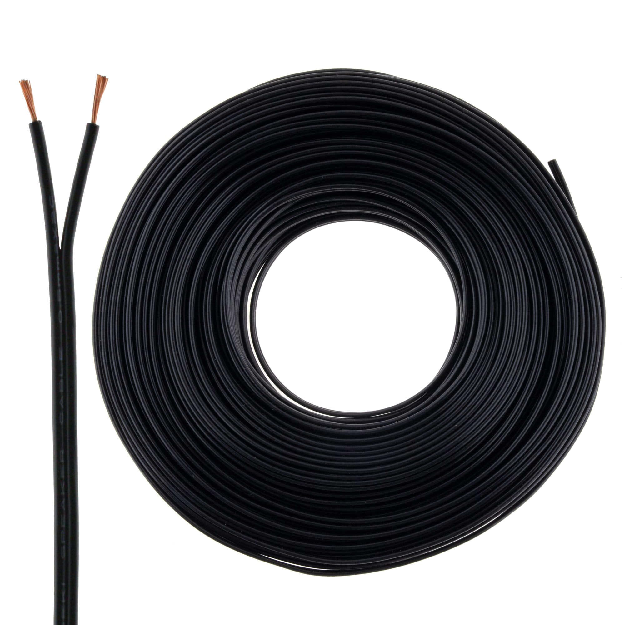 Loudspeaker Cable 2 x 0.75 mm² 50 m Black CCA Audio Cable Box Cable
