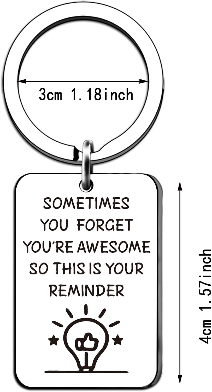 HULALA Funny Inspirational Gifts Keyrings for Men Women Boys Girls Daughter Son Birthday Christmas - Image 3