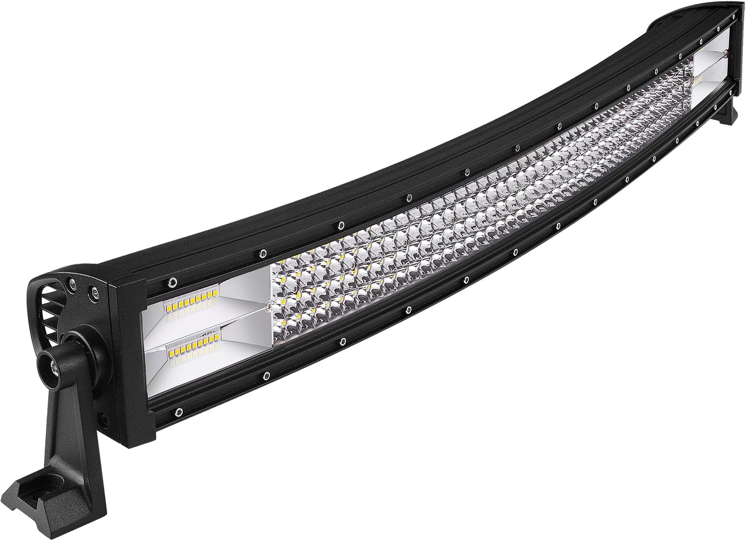 WEISIJI Quad Row Curved LED Light Bar, 32inch 424W LED Driving Light Bar Waterproof Flood Spot Combo Beam Work Light for Truck ATV SUV 4WD Wrangler