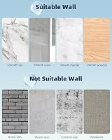 Hibbent Chrome Shower Head Holder Nail Free Wall Mount Adjustable 45° view 5