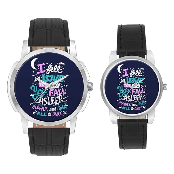 Gifts for Couple, Multicolor Dial Wrist Watch for Men and Women