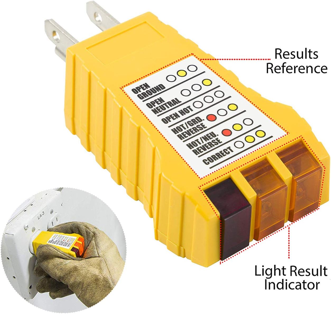 10 Pack GFCI Outlet 20Amp WR&TR, Ryanbrat 120V Self-Test Receptacle, Tamper Resistant Weather Resistant with LED Indicator Lights for Indoor Outdoor, UL&CUL Listed, 10 Wall Plates, 1 Free GFCI Tester, White - - 