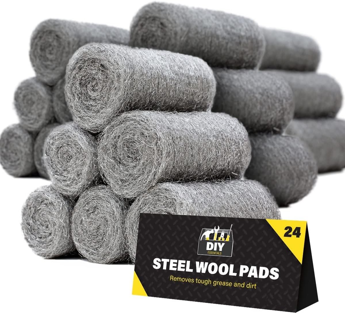 Photo 1 of 24Pack Steel Wool for Mice Control | Wire Wool Mice Grade for Cleaning & Closing Small Holes Fine Wire Wool Rats Roll | Wire Wool for Wood Wire Wool for Metal Fine Steel Wool Rodent Control
