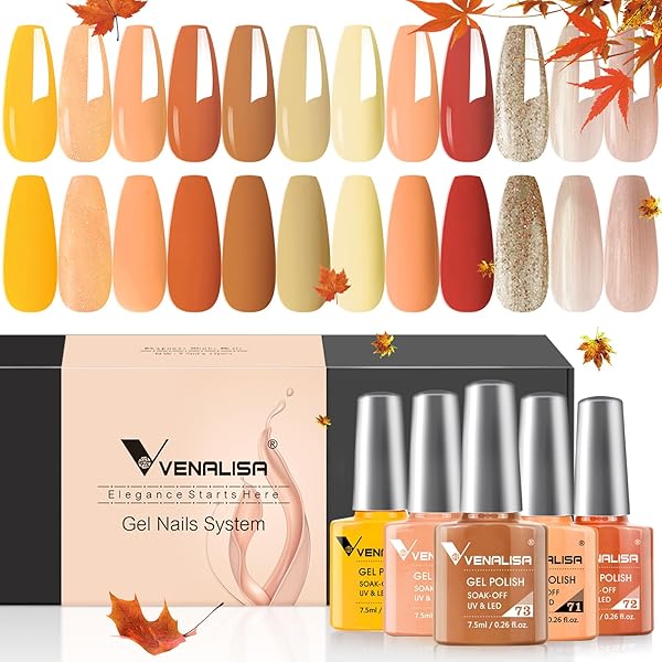 Amazon.com : 120Pcs + VIP2 Gel Nail Polish Set : Beauty & Personal