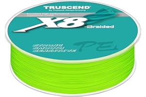 TRUSCEND X8 Braided Fishing Line, Durable and Valuable PE Braid Line for Professional, More Thinner More Smoother Performance for Casting Well, Must-Have Freshwater Fishing Gear, Fishing Gift for Men