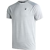 Spyder Mens Active Shirts - Quick Dry UPF 30 Short Sleeve Mens Shirts Athletic Performance Gym Workout Shirts for Men