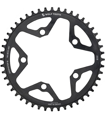 Amazon.com : Wolf Tooth 110 BCD Gravel/CX/Road Chainrings 42T Drop