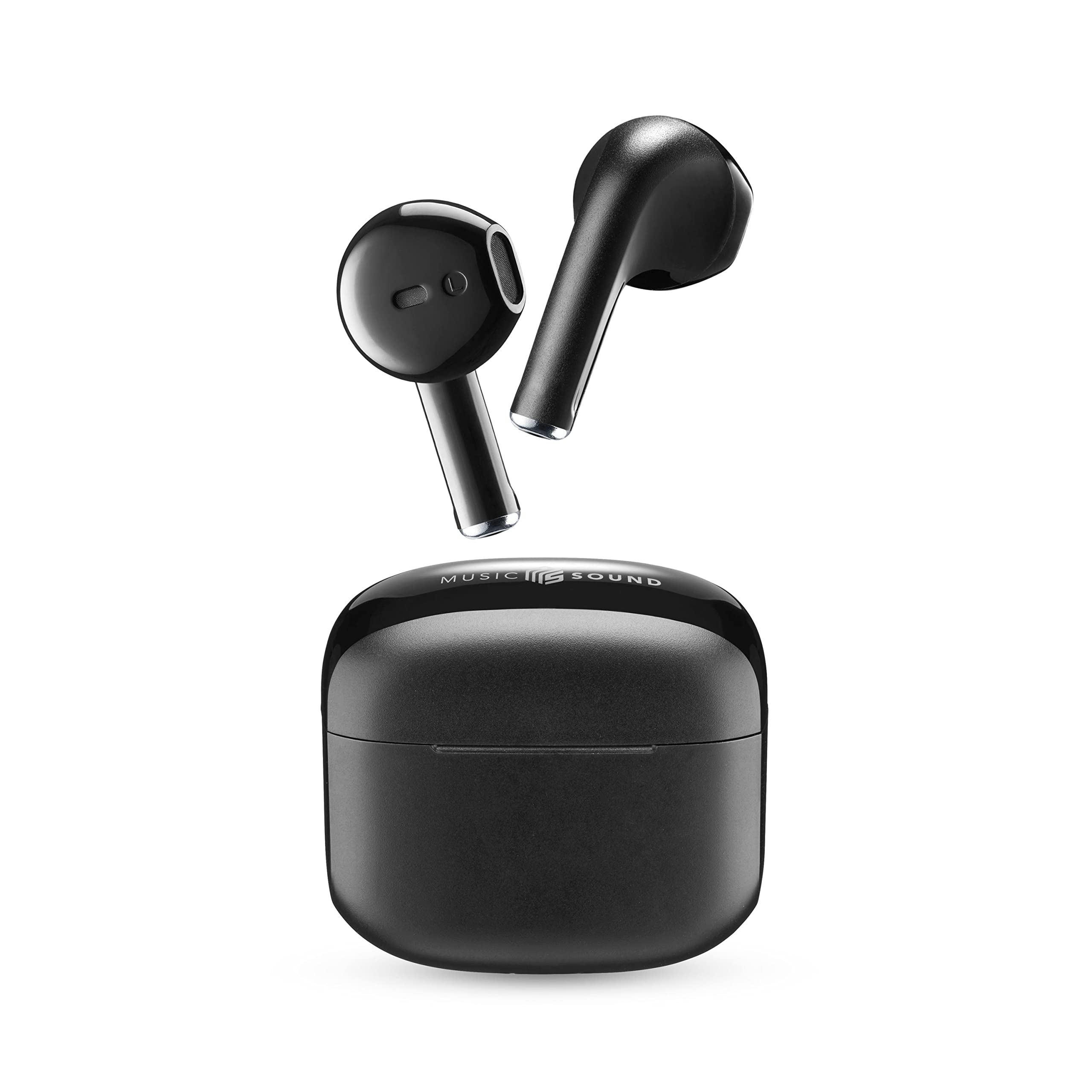 Music Sound | Swag - Wireless Capsule Earphone - Up to 20 hours of listening time - Bluetooth - Black