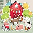 Adorable Multicolor Barnyard Birthday Bash (1 Set) - Sturdy Table Decorations - Charming & Vibrant Design - Perfect for Kid's Celebrations