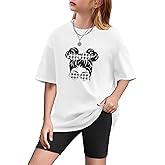 Arshiner Girls Clothes Summer 2 Piece Outfits Drop Shoulder T-Shirts and Biker Shorts Kids Fashion Clothing Sets
