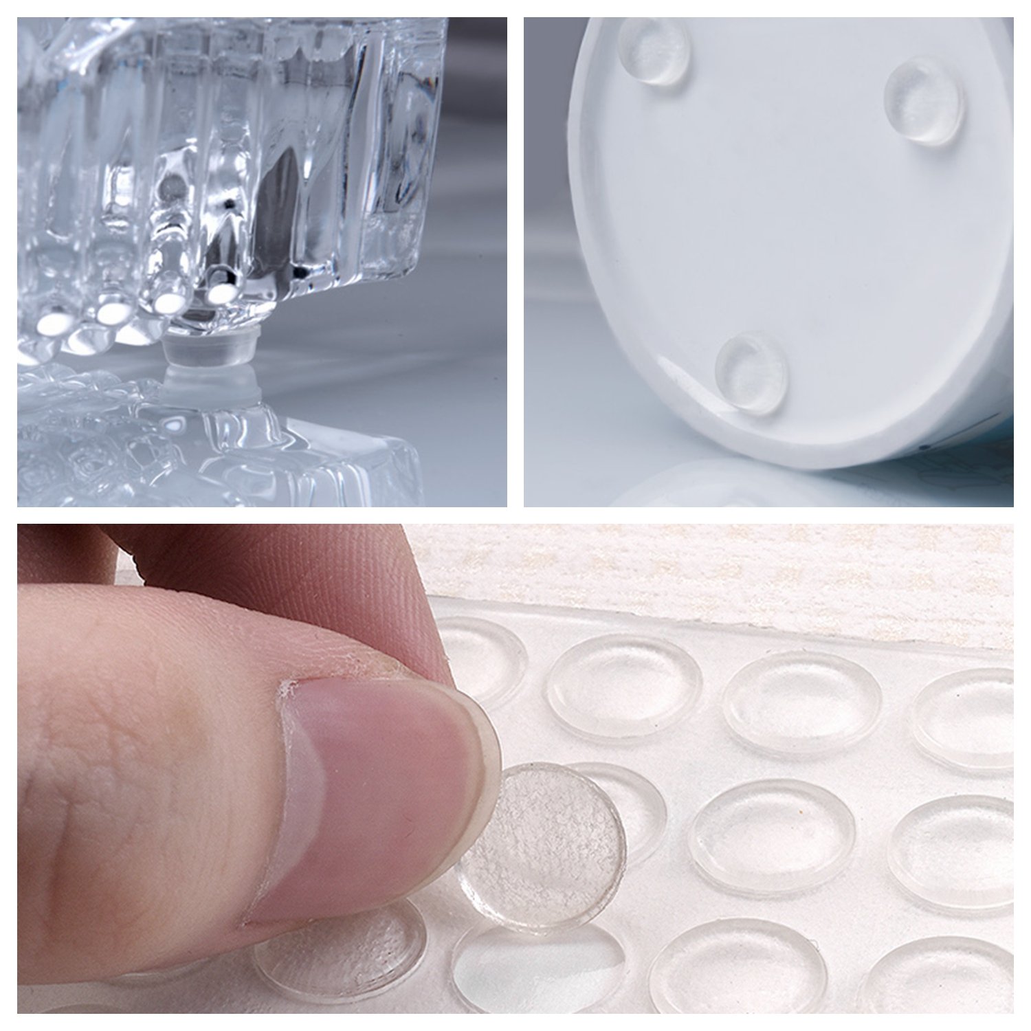 Clear Rubber Feet Bumpers Pads 300 Pieces Self Adhesive Transparent