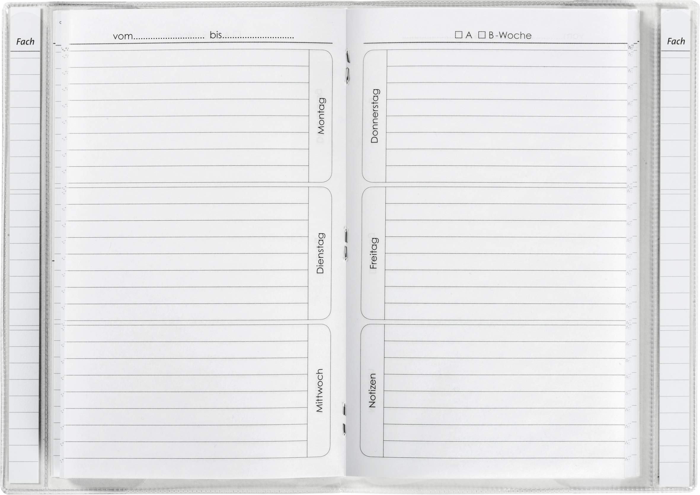 Brunnen 1046952 Homework Book A5 56 Sheets Stationery for Smart Lazy, Plastic Cover, 4 Different Designs