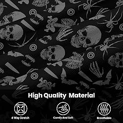 Xdceu Men's Skull Polo Shirts Hawaiian Golf Polo