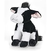 The Petting Zoo Cow Stuffed Animal Plushie, Gifts for Kids, Wild Onez Farm Animals, Cow Plush Toy 12 inches