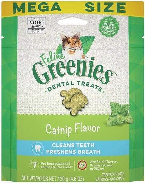 GREENIES CAT TREATS, FELINE VETERINARIAN-RECOMMENDED ADULT NATURAL DENTAL...
