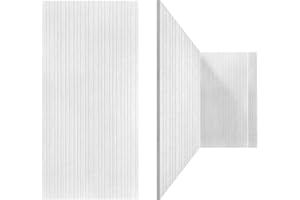 UMIACOUSTICS Art Acoustic Panels Sound Absorbing 3 Pack Premium Acoustical Wall Panel, 48" X 24" X 0.4" Decorative Sound Proof Foam Panels, Creative Slotting Design (Non-equidistant slot, White)