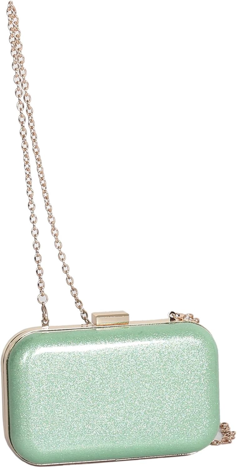 Domo Mint Green Sparkle Clutch Evening Bag Amazon.co.uk Shoes & Bags