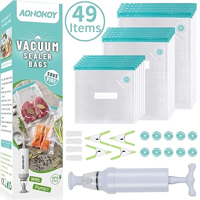 vacuum food sealer bags with pump