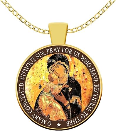 virgin mary necklace amazon