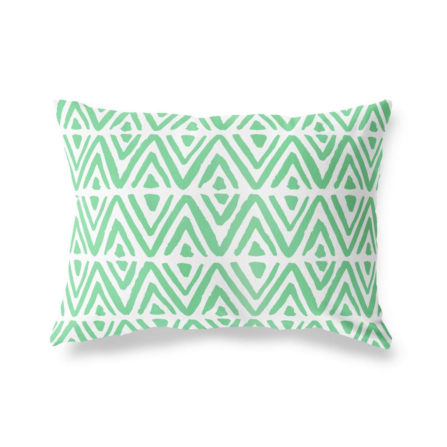 BonaMaison Decorative Cushion Cover, Petrol Green-White Throw Pillow Covers, Home Decorative Pillowcases for Livingroom, Sofa, Bedroom, Size: 45X60 Cm - Designed and Manufactured in Turkey