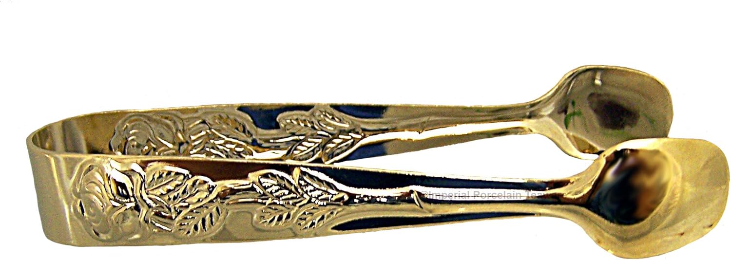 Rose Handle Sugar Tongsgold Plate From Japan Amazon.co.uk Kitchen