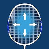 Senston 2 Pieces Graphite Shaft Badminton Racket Isometric Head Set view 5