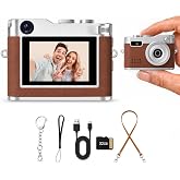 Tizycod Mini Keychain Camera, Unique Gifts | 1080P video, retro, 32GB card, 0.96" screen, webcam, photo/audio, for birthday, teens, her, him