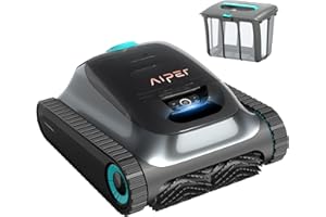 AIPER Scuba S1 Cordless Robotic Cleaner, Smart Navigation for Inground Pools up to 1,600 Sq.ft, Wall and Waterline Cleaning Vacuum