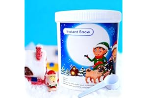 DOIAZ Instant Snow Powder Artificial Instant Snow for Slime Makes 12 Gallons Fake Snow Decoration for Winter Displays, Christmas Village - Artificial Snow for Holiday Décor, Flocked Xmas Trees Snowflakes