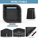 USICION Bed Risers 4 pcs 8 inch Heavy Duty Up to 5000-6000 lb Black view 3