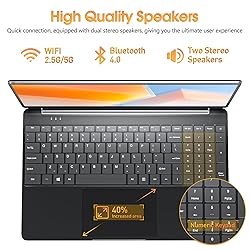 SGIN 15.6 Inch Laptop, 8GB DDR4 512GB SSD Laptops