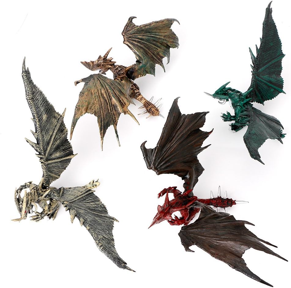 Dabixx Model for Kids, Flying Dinosaur Model Dragons Action Figure Classic Toys Kids Educational Mould - Color Randomly