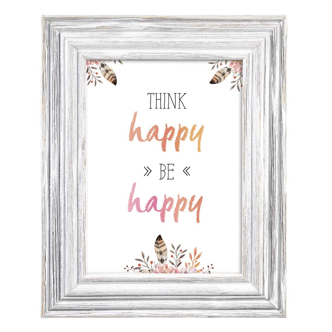 Hama Picture Frame 13x18 cm (wooden frame in vintage look, photo frame for tabletop display) white