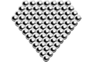 FENGWU 1200 Pieces 3/8" Slingshot Ammo Precision Steel Bearing Balls