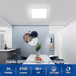 Tealight 12 Inch Square Flush Mount LED Ceiling