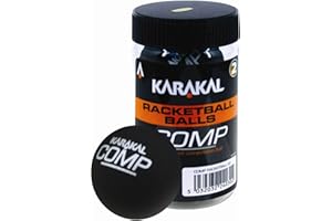 Karakal RACKETBALL Balls Black (Competition) Tube of 2