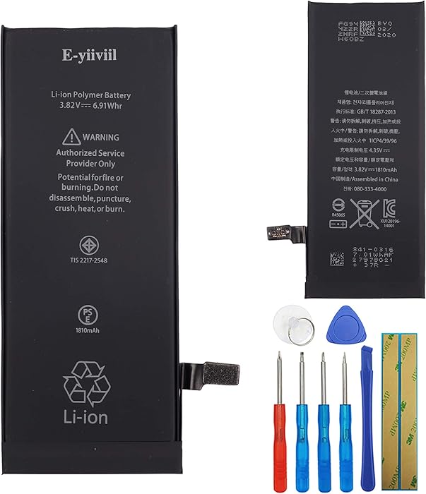 Li-Polymer New Replacement Battery 616-0805 Compatible with iPhone 6 A1549 A1586 A1589 616-0806 616-0809 3.82V
