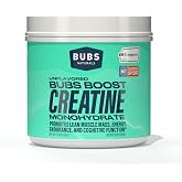 BUBS Boost Creatine Monohydrate &ndash; 90 Servings | 5g Creapure&reg; Creatine Powder | NSF Certified for Sport | Supports Strength, Power &amp; Performance | Unflavored, No Fillers