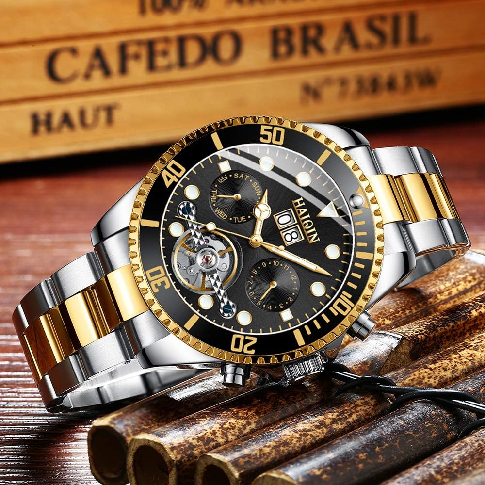 Automatic Mens Mechanical Watches Tourbillon Stainless Steel Analog Waterproof Wrist Watch For Men Self Wind Luminous Dial Business Style #wrist #watch #brands #ranking Automatic Mens Mechanical Watches Tourbillon Stainless Steel Analog Waterproof Wrist Watch For Men Self Wind Luminous Dial Business Style