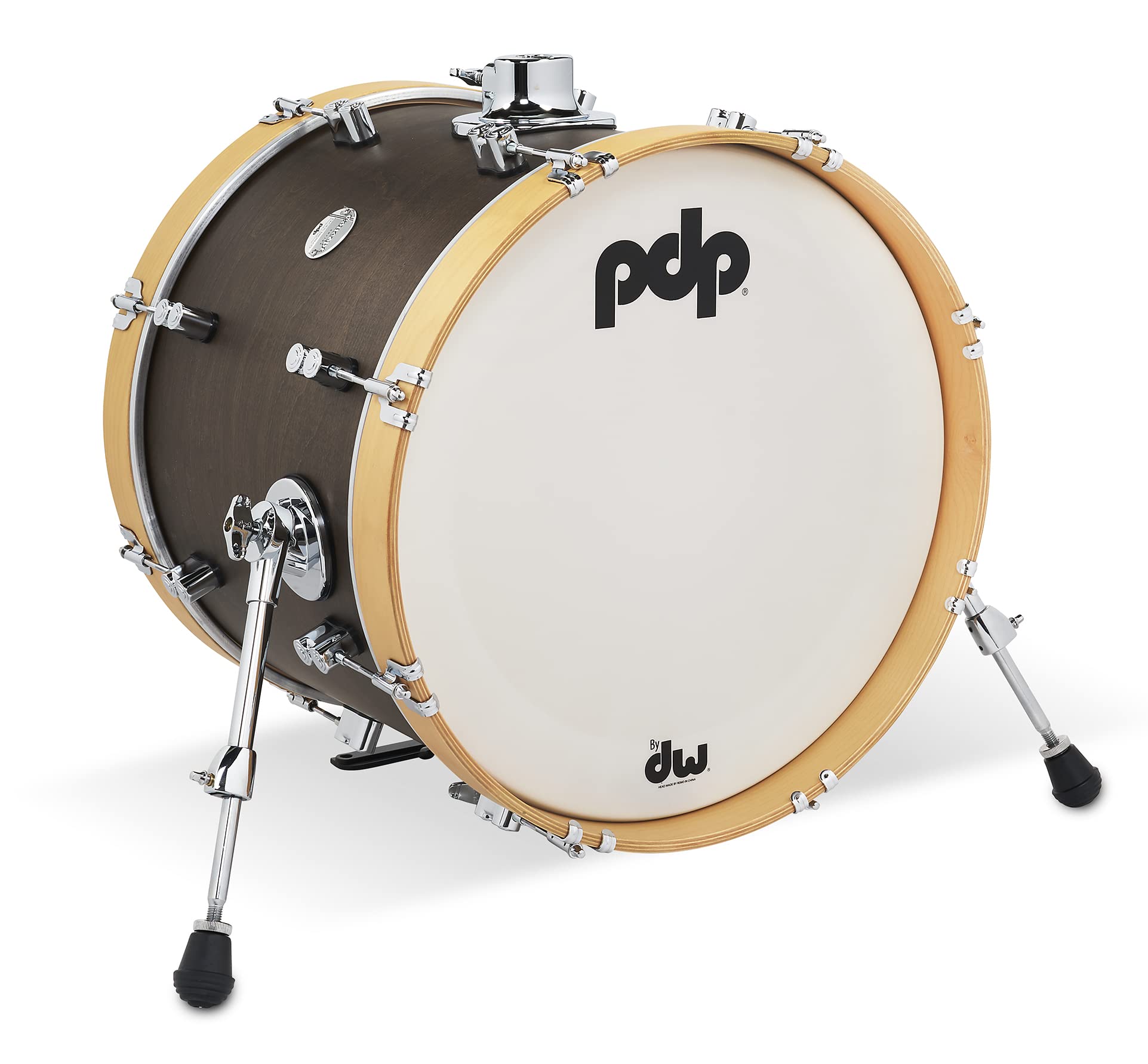 Pacific Drums & Percussion Add-Ons PDP Concept Classic, 14x18, Walnut/Natural Hoops Kick Drum (PDCC1418KKWN)