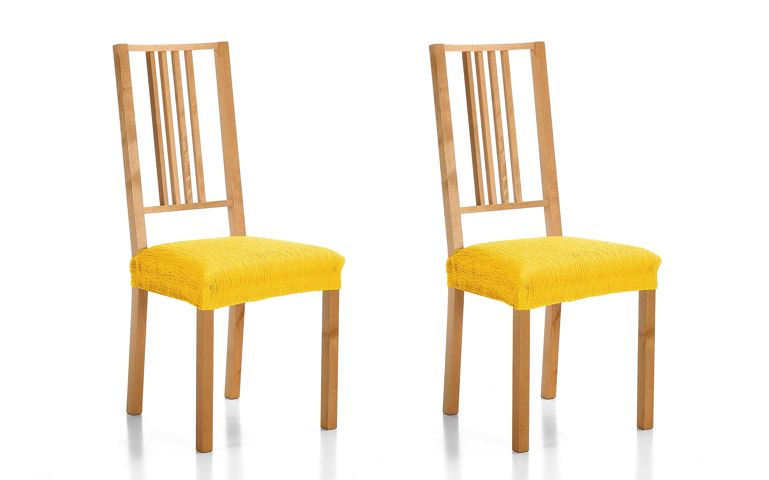 Martina Home Emilia Pack of Fabric Seat Covers 24x30x6 cm gold