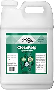 Organic Liquid Seaweed and Kelp Fertilizer Supplement by Bloom City, 2.5 Gallon (320 oz) Concentrated Makes 1800 Gallons