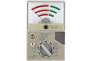 Universal Battery Tester With Digital Display - Button Cell, 9V, 1.5V Watch Battery Checker for Watchmakers - Battery Life Le