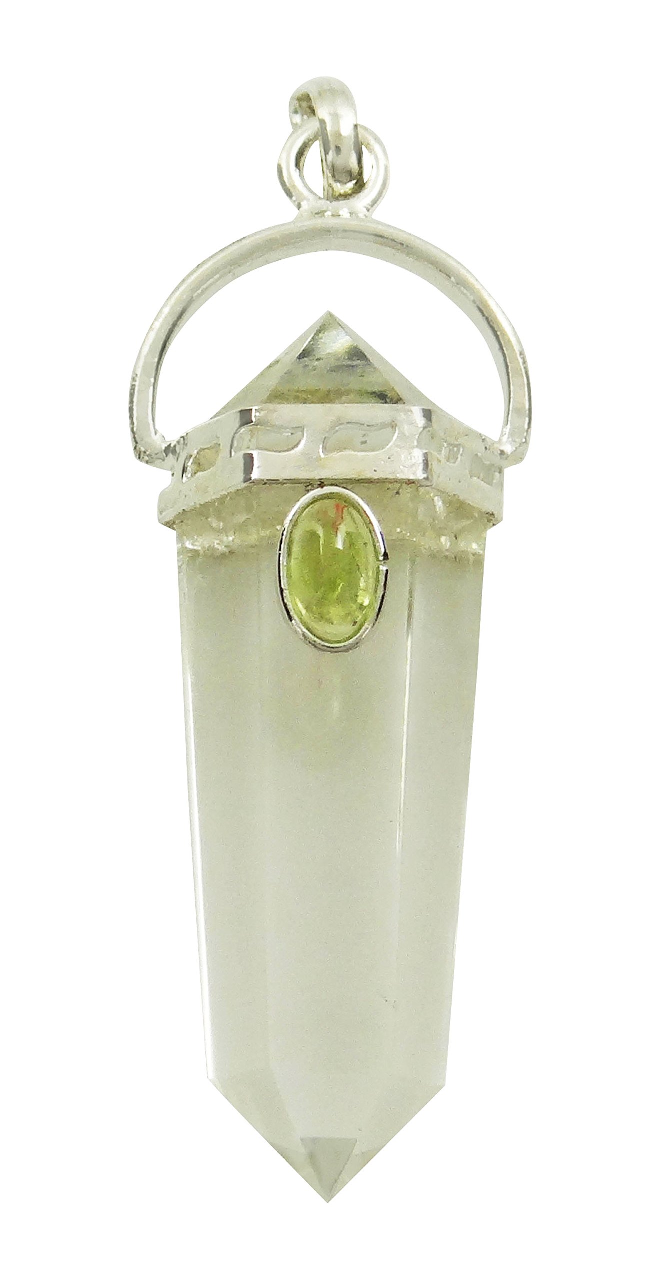 Harmonize 6 Sided Wand Crystal Clear Stone Pencil Pendant Reiki Healing Crystal Amulet Spiritual