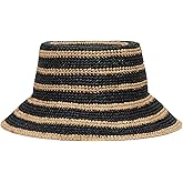 L*Space Isadora Bucket Hat for Summer, Sun Protection and Vacation, Featuring a 3" Brim, Constructed from Raffia