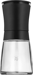 WMF Trend Salzmühle Pfeffermühle unbefüllt 14 cm, Gewürzmühle, Keramikmahlwerk, Kunststoff Glas, schwarz