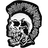 Punk Skull Exploited Sew-on Iron-on Patches Embroidered Applique Badge