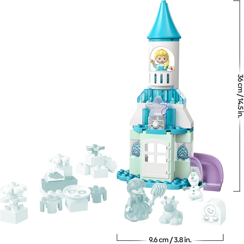 DUPLO │ Disney Annas und Elsas Party im Eispalast - Frozen Spielzeug mit ELSA Figur, Lichtstein & Zubehör - Kleinkinder Motorikspielzeug ab 2 Jahren - Minifiguren für Mädchen und Jungen - 10455 — Foto 7 von 8